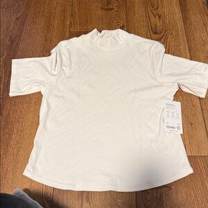 Athleta Signature Rib Tee in White